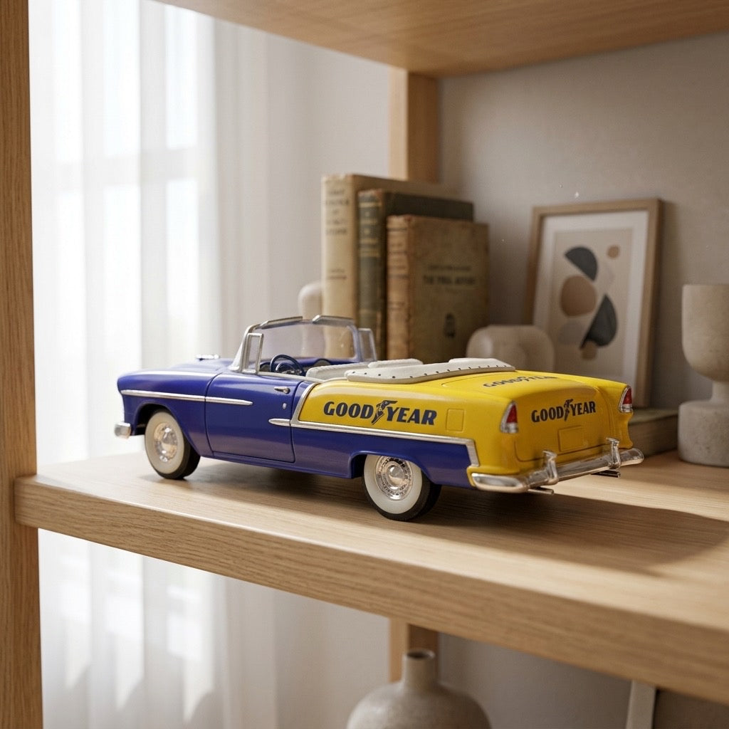 Danbury Mint 1955 Chevrolet Bel Air Convertible Goodyear Edition — detail view