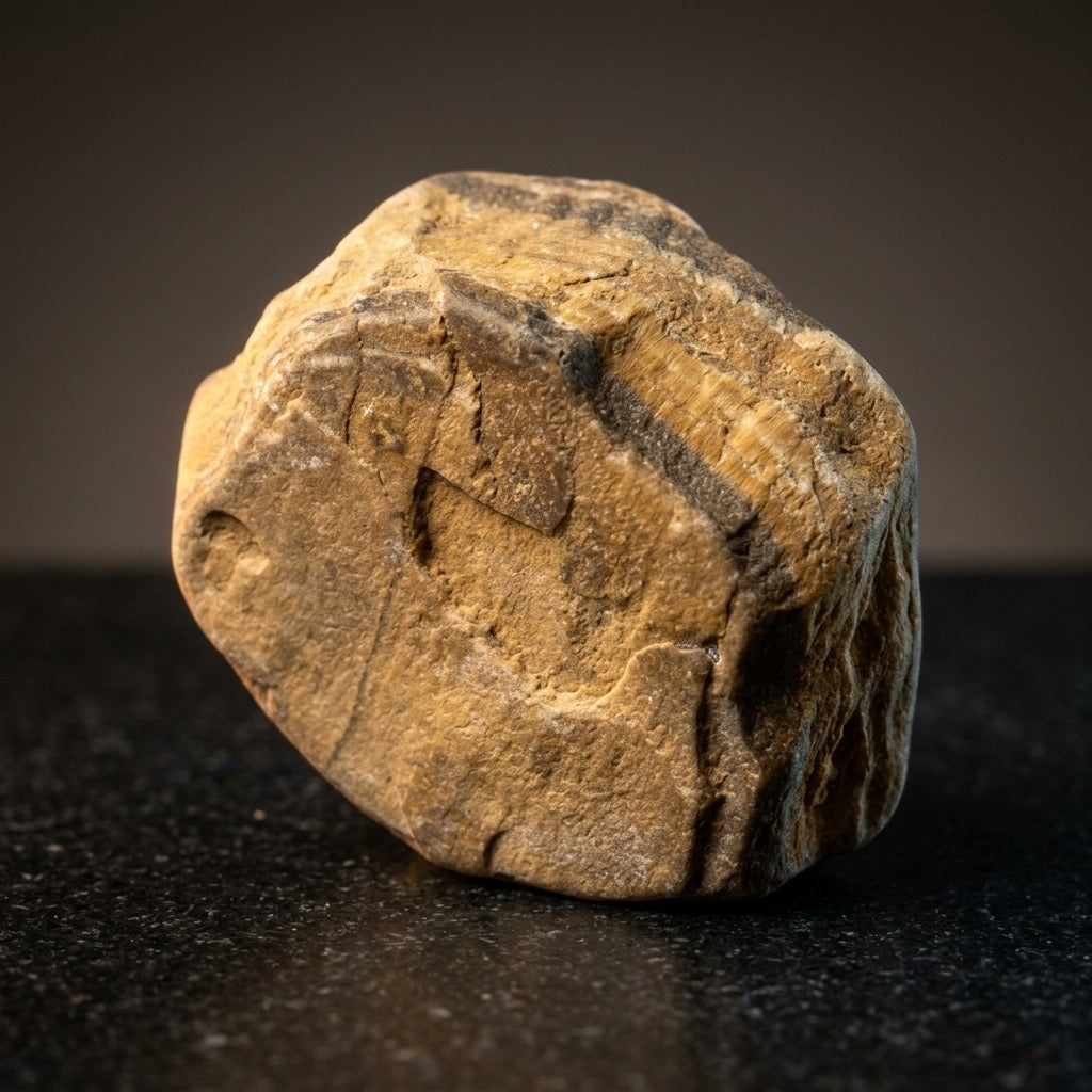 Petrified Wood Specimen — Fossilized Ancient Timber, Agate-Toned, 14g — main view