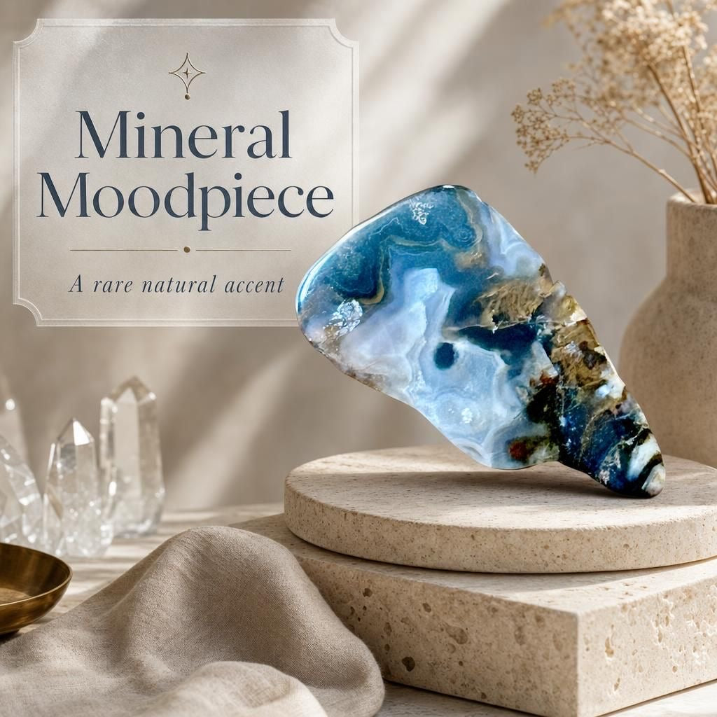 Tides of Joy — Ocean Jasper Agate Specimen — detail view