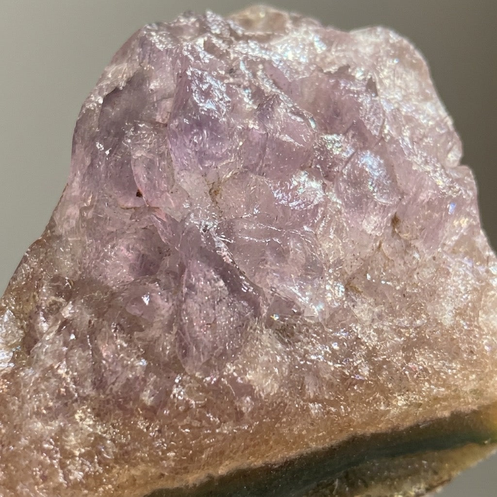 Lepidolite with Quartz or Fluorite — Lavender Micro-Crystal Specimen, 14g — detail view