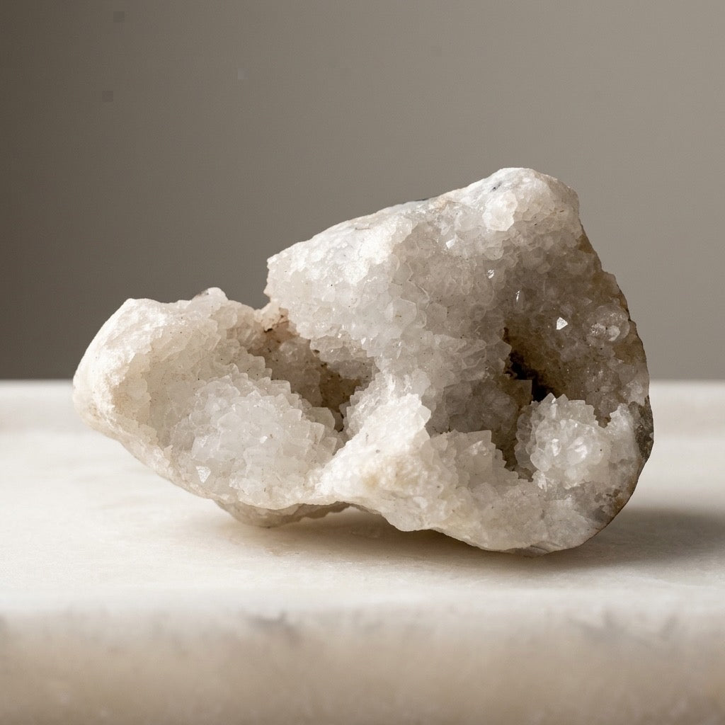 Quartz Crystal Cluster — Natural Points & Terminations, Free-Standing, 210g — detail view