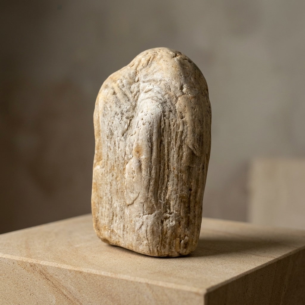 Petrified Wood Specimen — Grain Pattern Preserved in Stone, 266g — main view