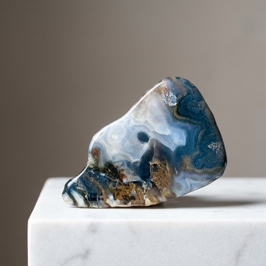 Tides of Joy — Ocean Jasper Agate Specimen — main view