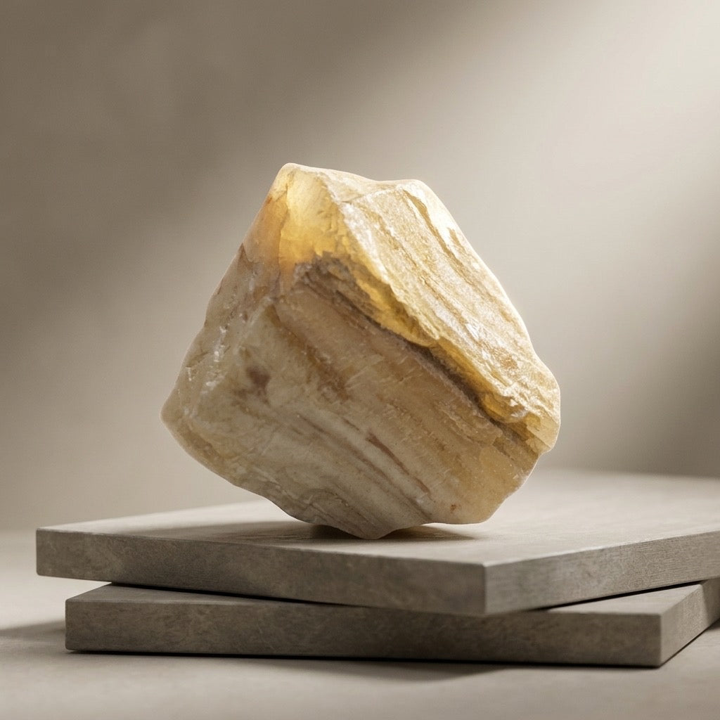 Petrified Wood Specimen — Fossilized Ancient Timber, Grain Detail Visible, 28g — detail view