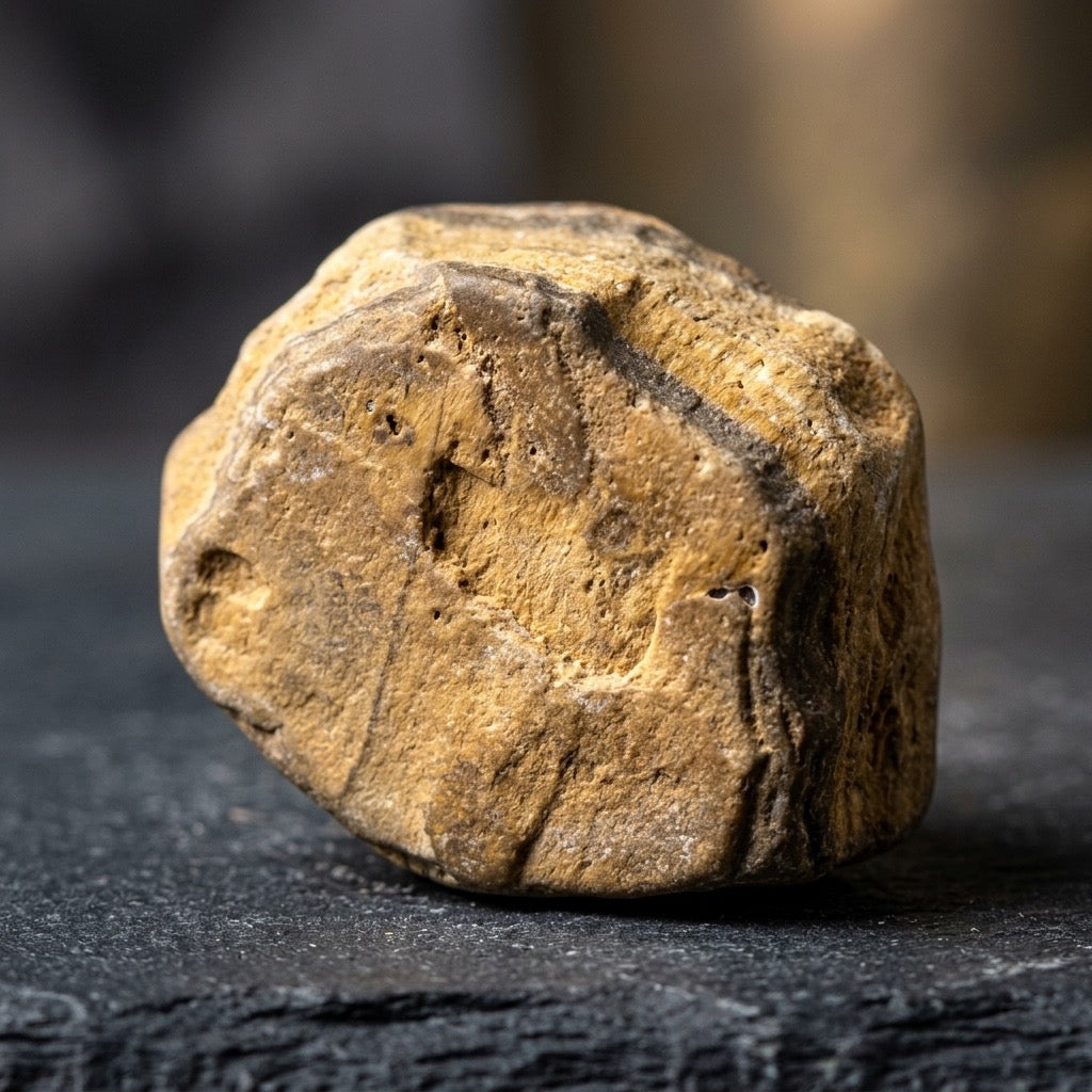 Petrified Wood Specimen — Fossilized Ancient Timber, Agate-Toned, 14g — detail view