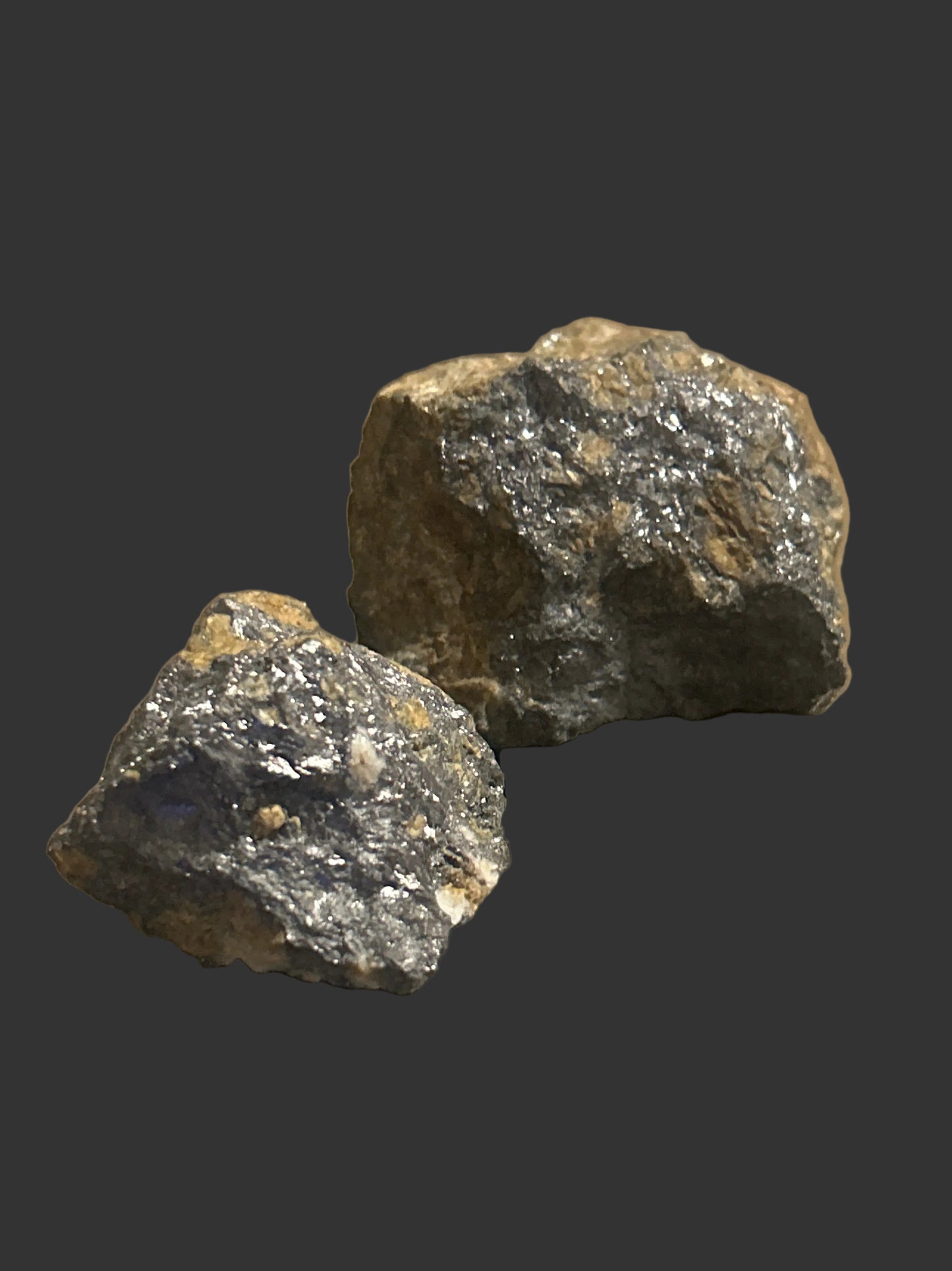Silver Shadow — Molybdenite Mineral Specimen — detail view