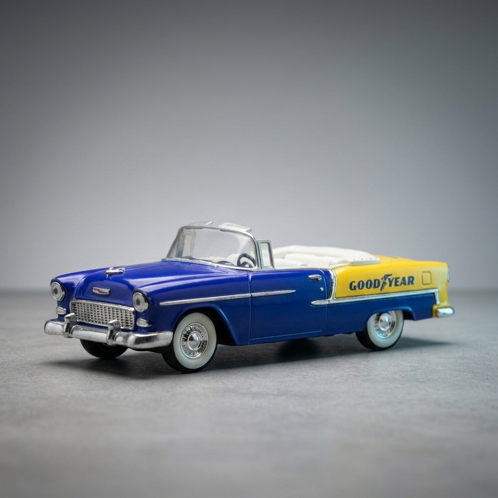 Danbury Mint 1955 Chevrolet Bel Air Convertible Goodyear Edition — detail view