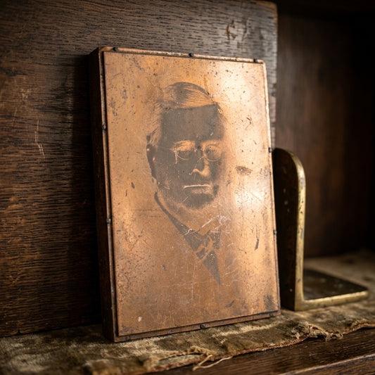 Theodore Roosevelt Portrait Printing Plate — main view