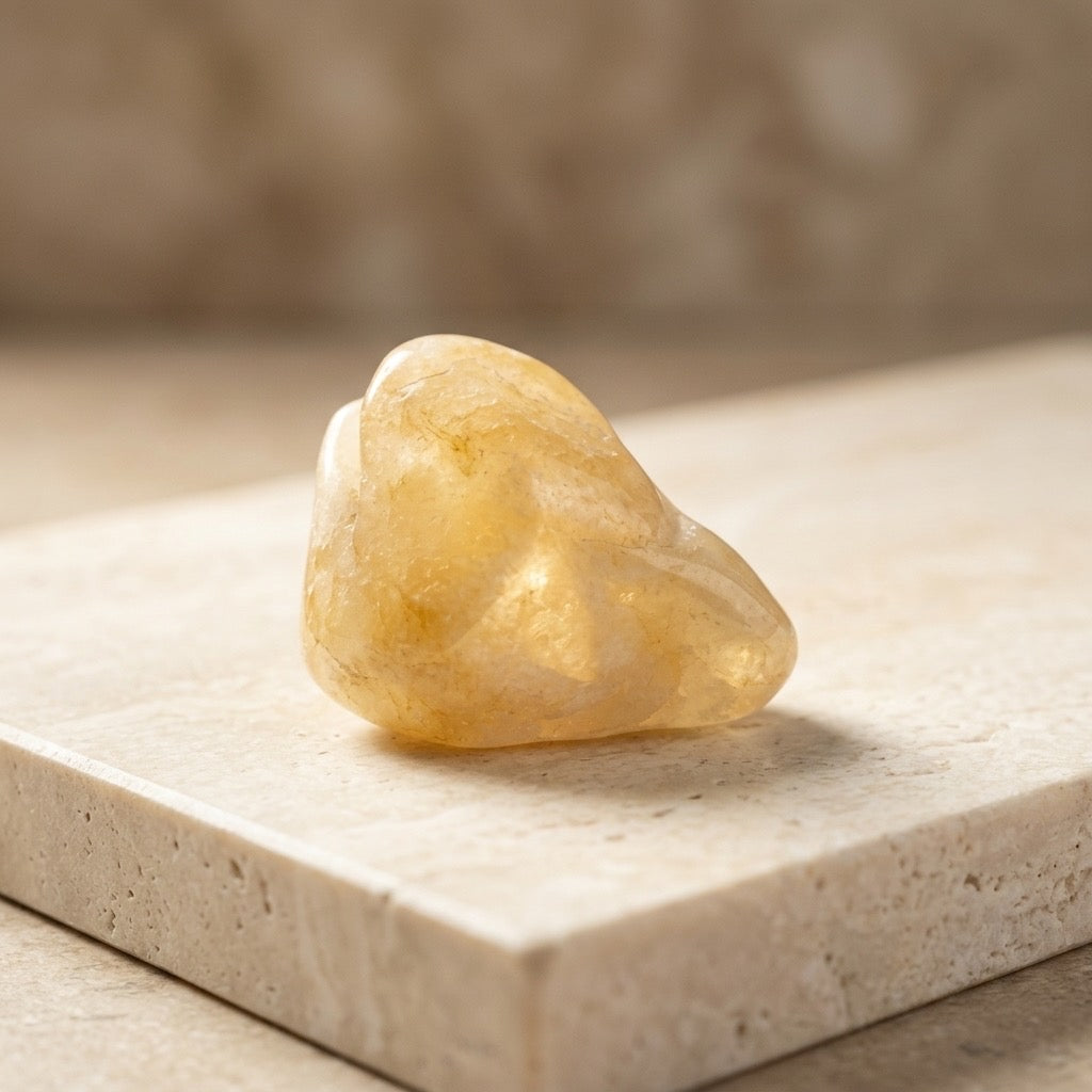 Sunset Glow Orange Calcite — Raw Energy Crystal from Mexico — main view