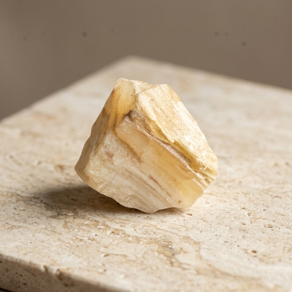 Petrified Wood Specimen — Fossilized Ancient Timber, Grain Detail Visible, 28g — detail view