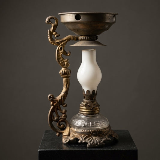 Antique Victorian Vapo-Cresolene Vaporizer Lamp — Medical Inhaler Apothecary Device — main view