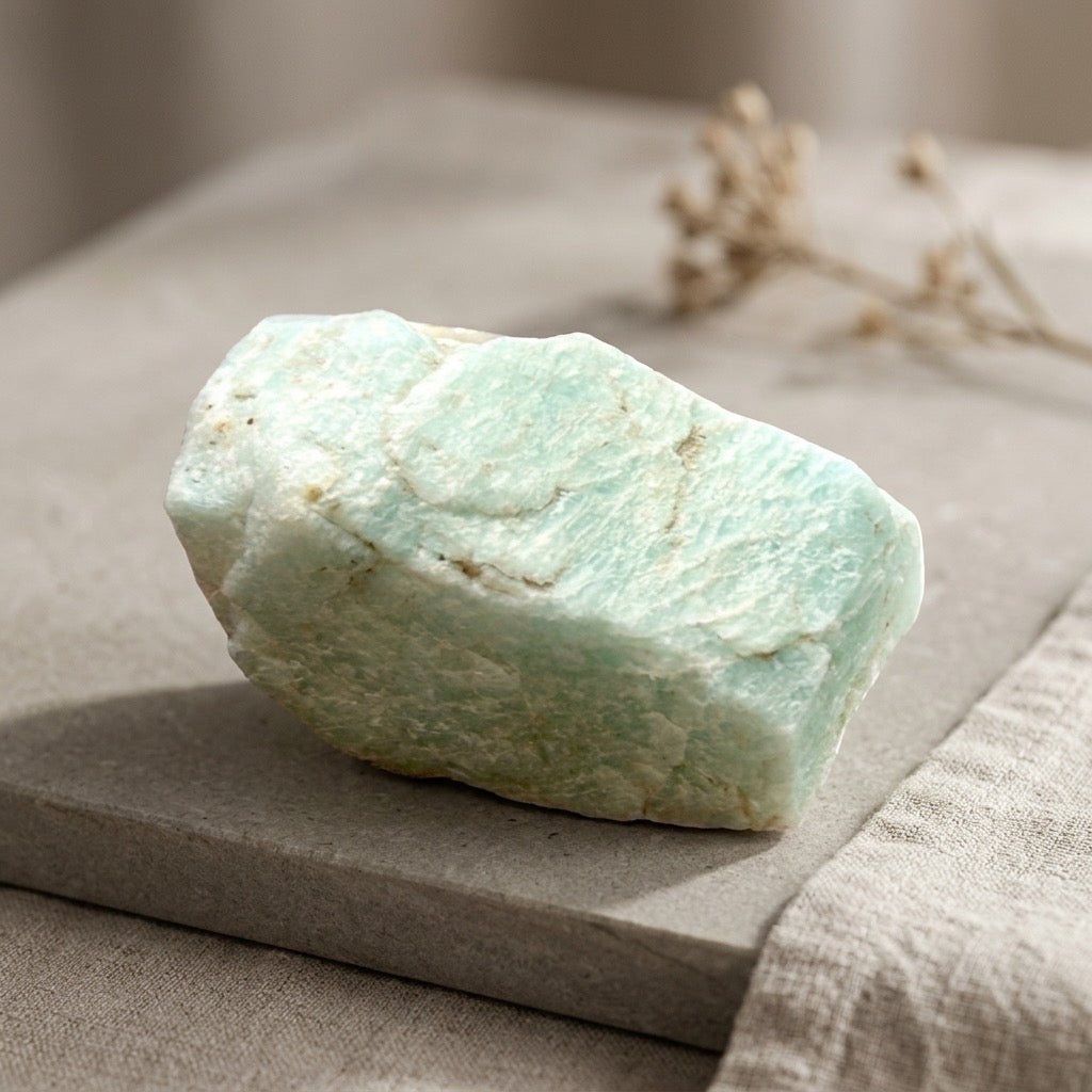 Amazonite Specimen — Blue-Green Microcline Feldspar, 11g — detail view