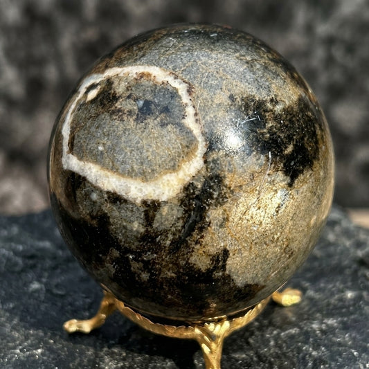 Ocean Jasper Specimen — Orbicular Patterns, Madagascar Single-Source, 315g — main view