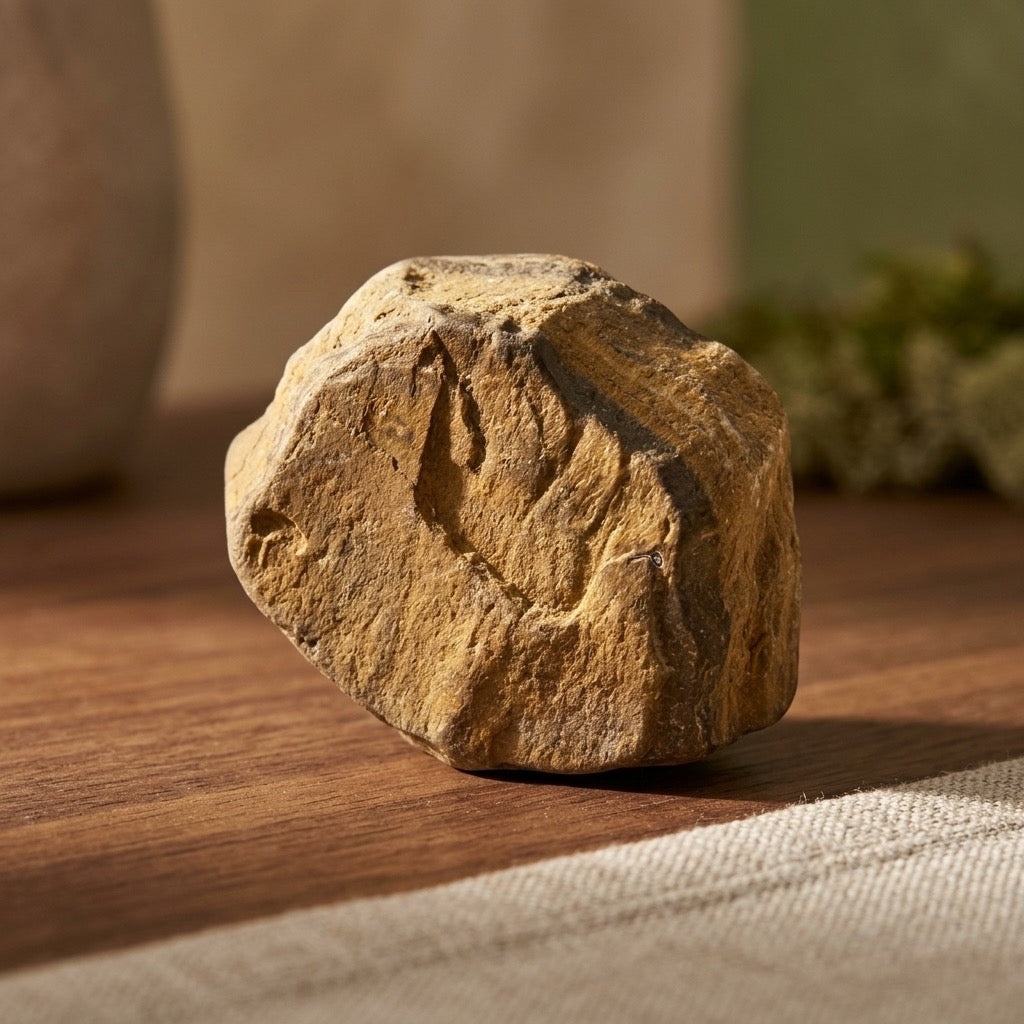 Petrified Wood Specimen — Fossilized Ancient Timber, Agate-Toned, 14g — detail view