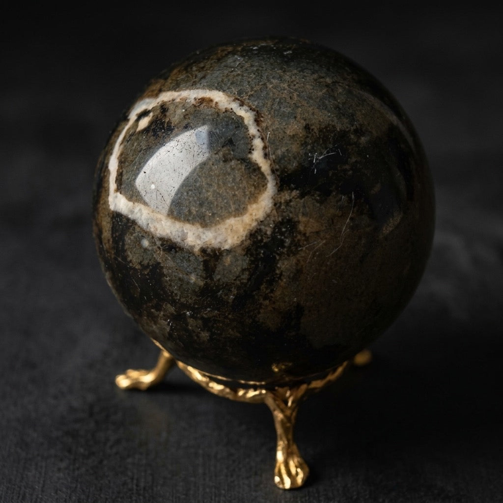 Ocean Jasper Specimen — Orbicular Patterns, Madagascar Single-Source, 315g — detail view