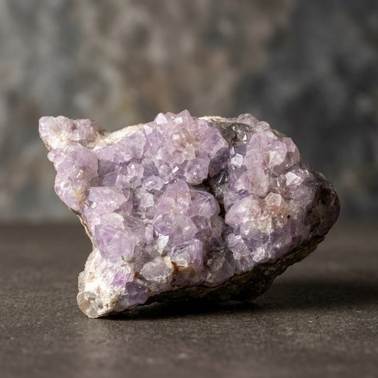 Amethyst Crystal Cluster — Violet Quartz Points, Natural Formation, 894g (1.97 lb) — main view