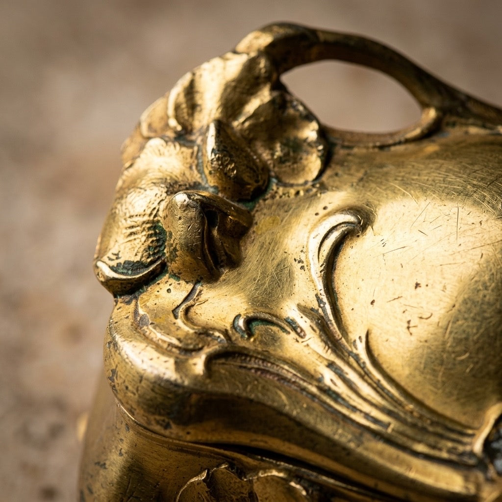 Art Nouveau Jewelry Casket — detail view