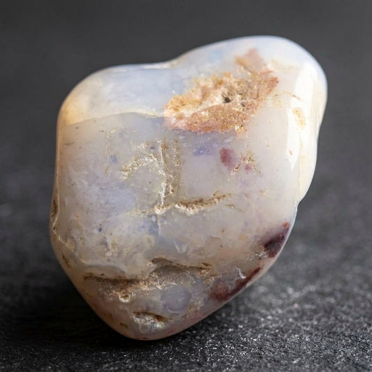 Blue Chalcedony Specimen — Soft Misty Blue, Translucent, 26g — main view