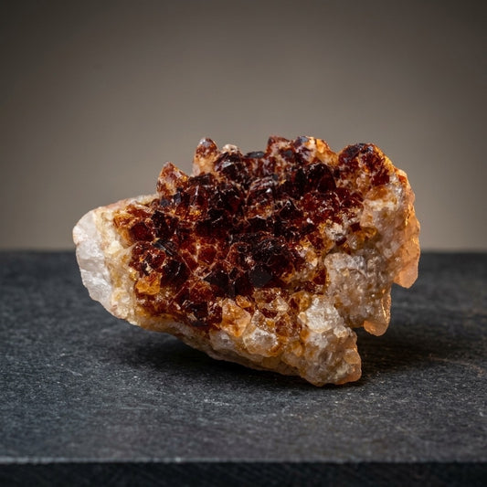 Citrine Crystal Cluster — Warm Golden Quartz Points, 237g — main view