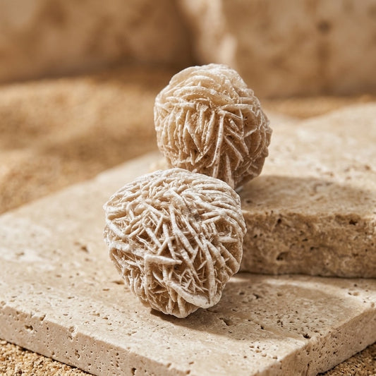 Desert Rose — Natural Gypsum Crystal Rosette, Sand-Included, 34g — main view