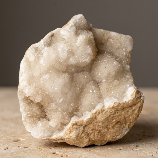 Druzy Quartz Geode — Large Crystal-Lined Cavity, Statement Specimen, 1565g (3.45 lb) — main view