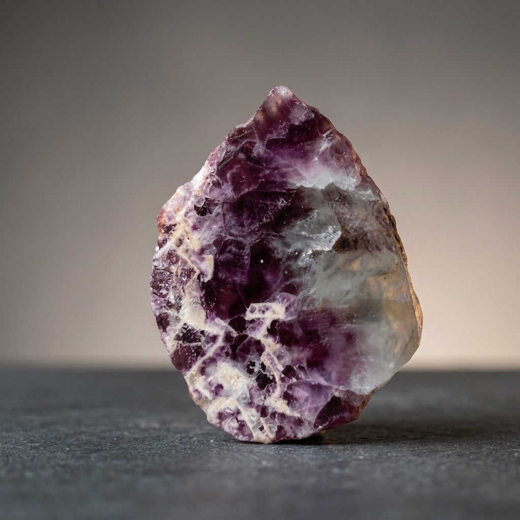 Rainbow Fluorite Polished Specimen — Violet, Sea Green & Blue Bands, 22g — main view
