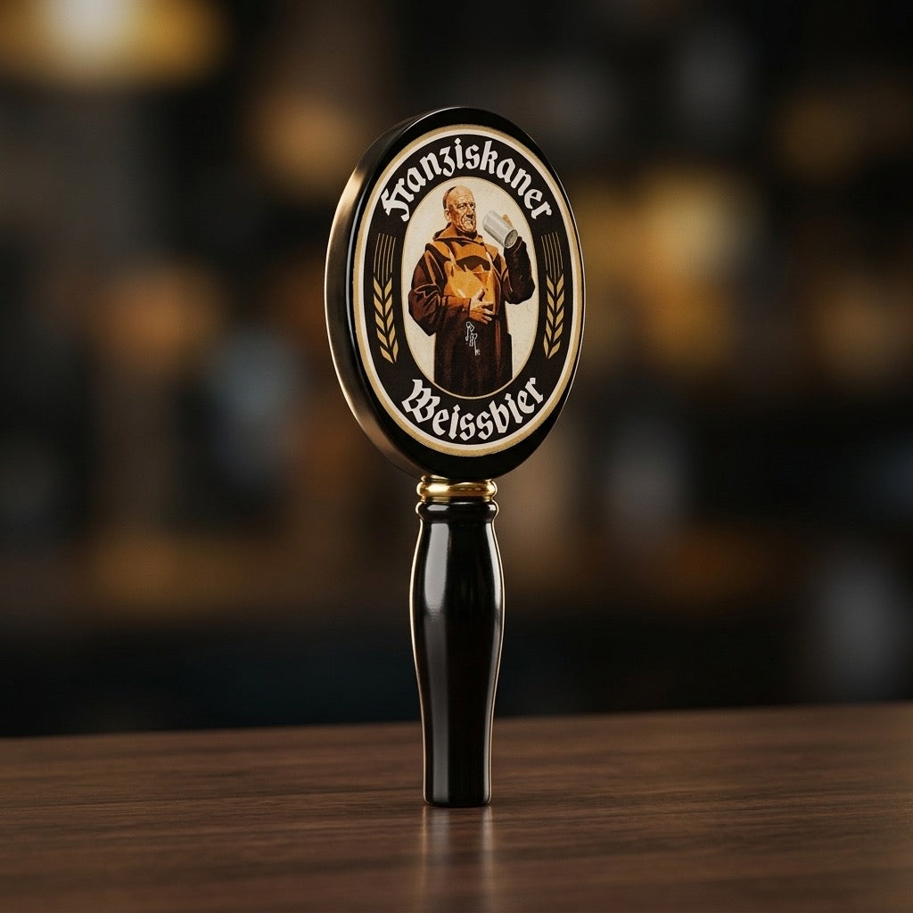 Franziskaner Weissbier Beer Tap Handle — Breweriana Collectible — main view