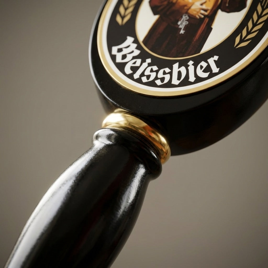 Franziskaner Weissbier Beer Tap Handle — Breweriana Collectible — detail view