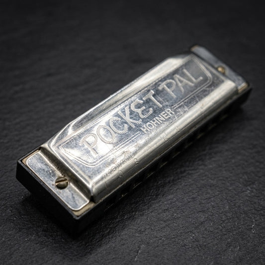 Vintage Hohner Pocket Pal Harmonica — Compact 10-Hole Blues Harp — main view
