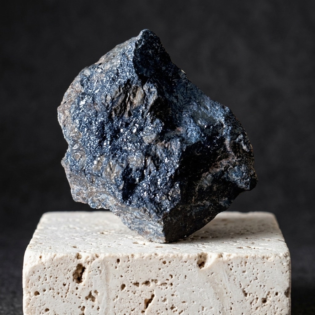 Bornite “Peacock Ore” Specimen — Iridescent Blue, Purple & Gold, 80g — detail view