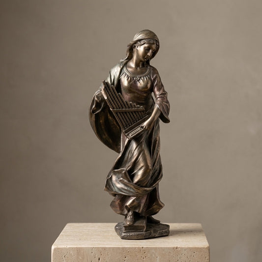 Veronese Collection St. Cecilia Statue — 8.5” Cold-Cast Bronze Figurine — main view