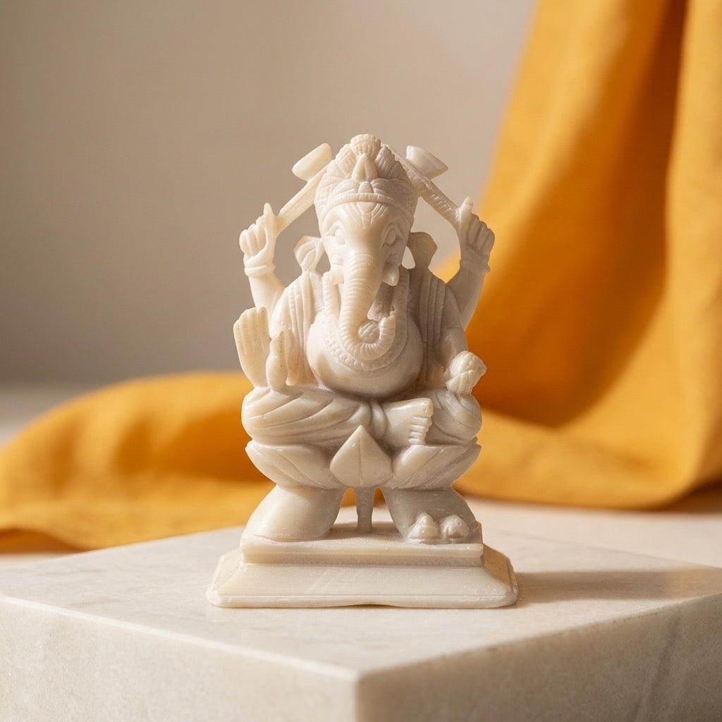 Lord Ganesha Hindu Deity Statue — detail view