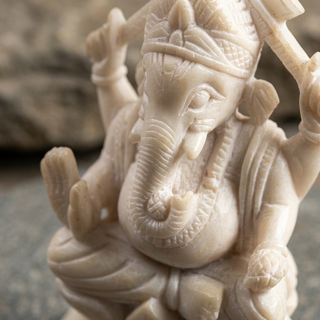 Lord Ganesha Hindu Deity Statue — detail view