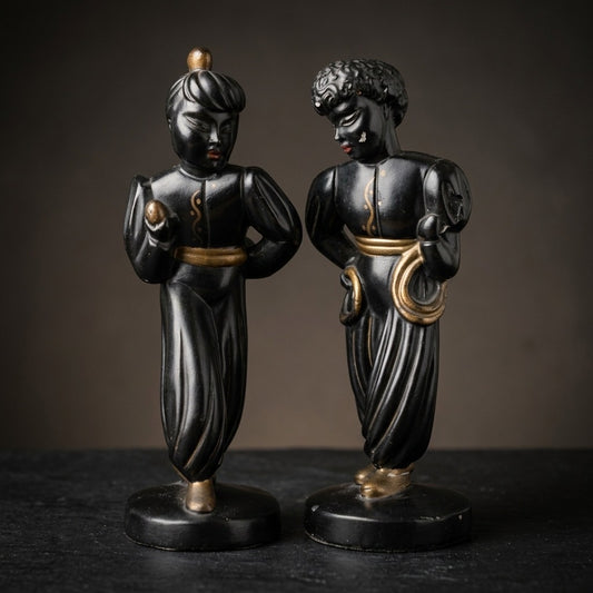 Vintage Universal Statuary Chalkware Asian Figures — main view