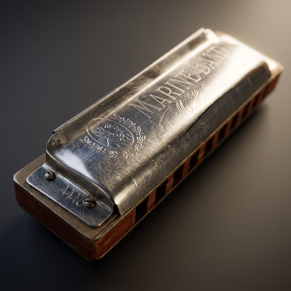 Vintage Hohner Marine Band Harmonicas — 1950s–1960s Era — main view