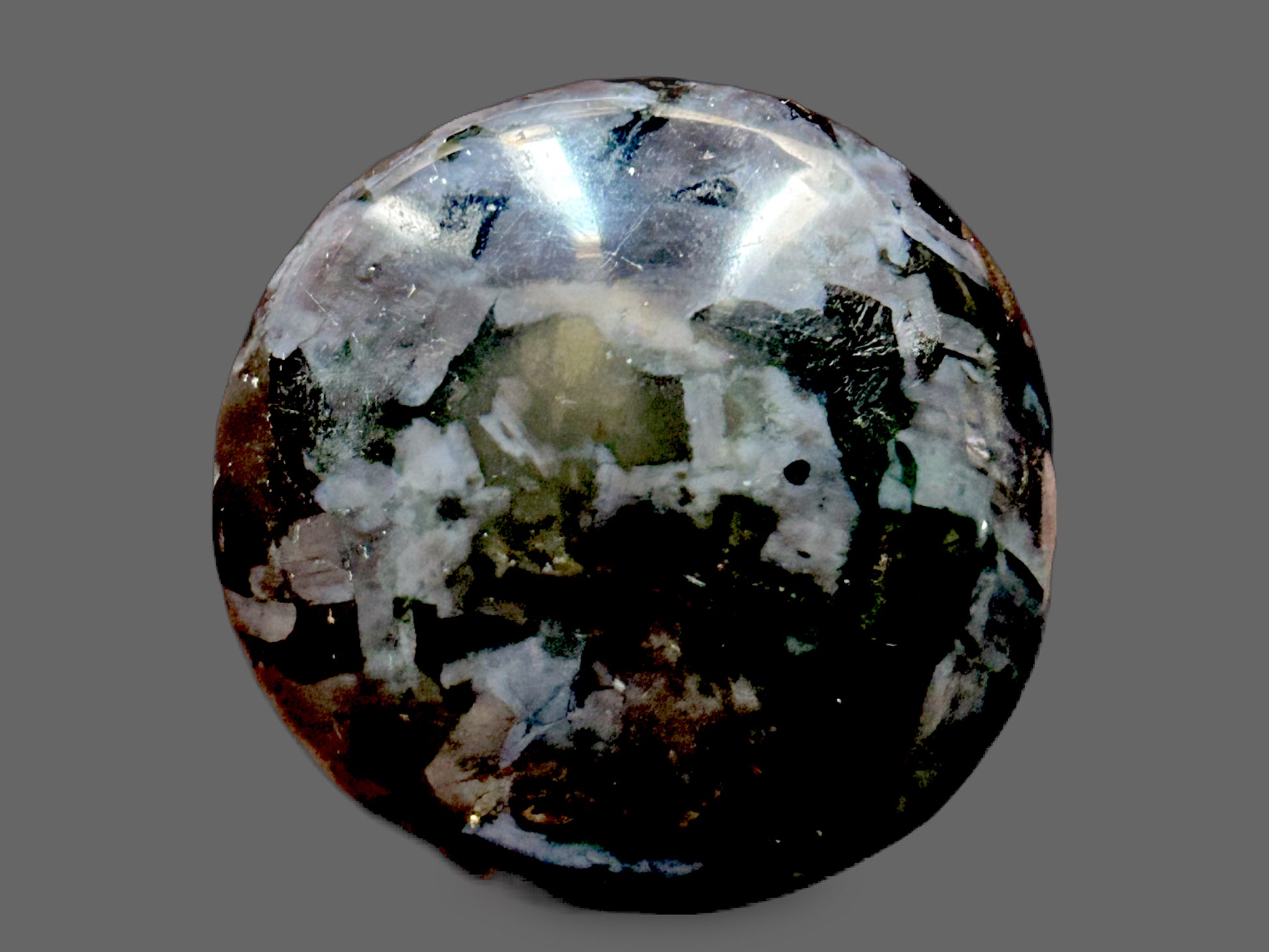 Twilight Rift — Indigo Gabbro Polished Specimen — detail view