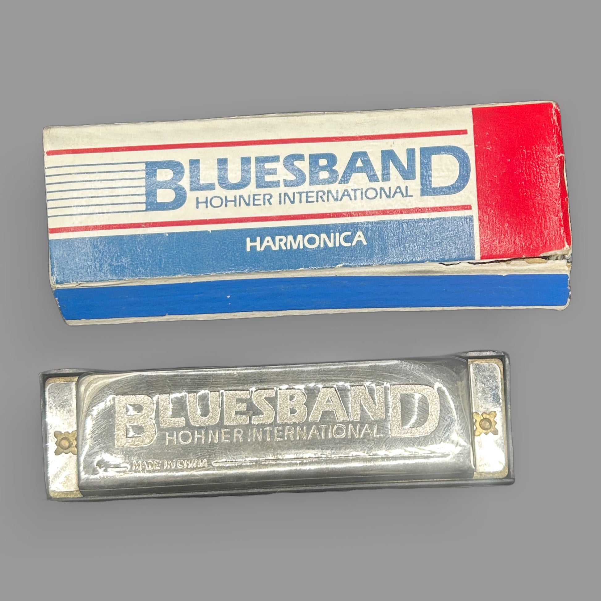 Hohner International Blues Band Harmonica — Key of C, Original Box — detail view