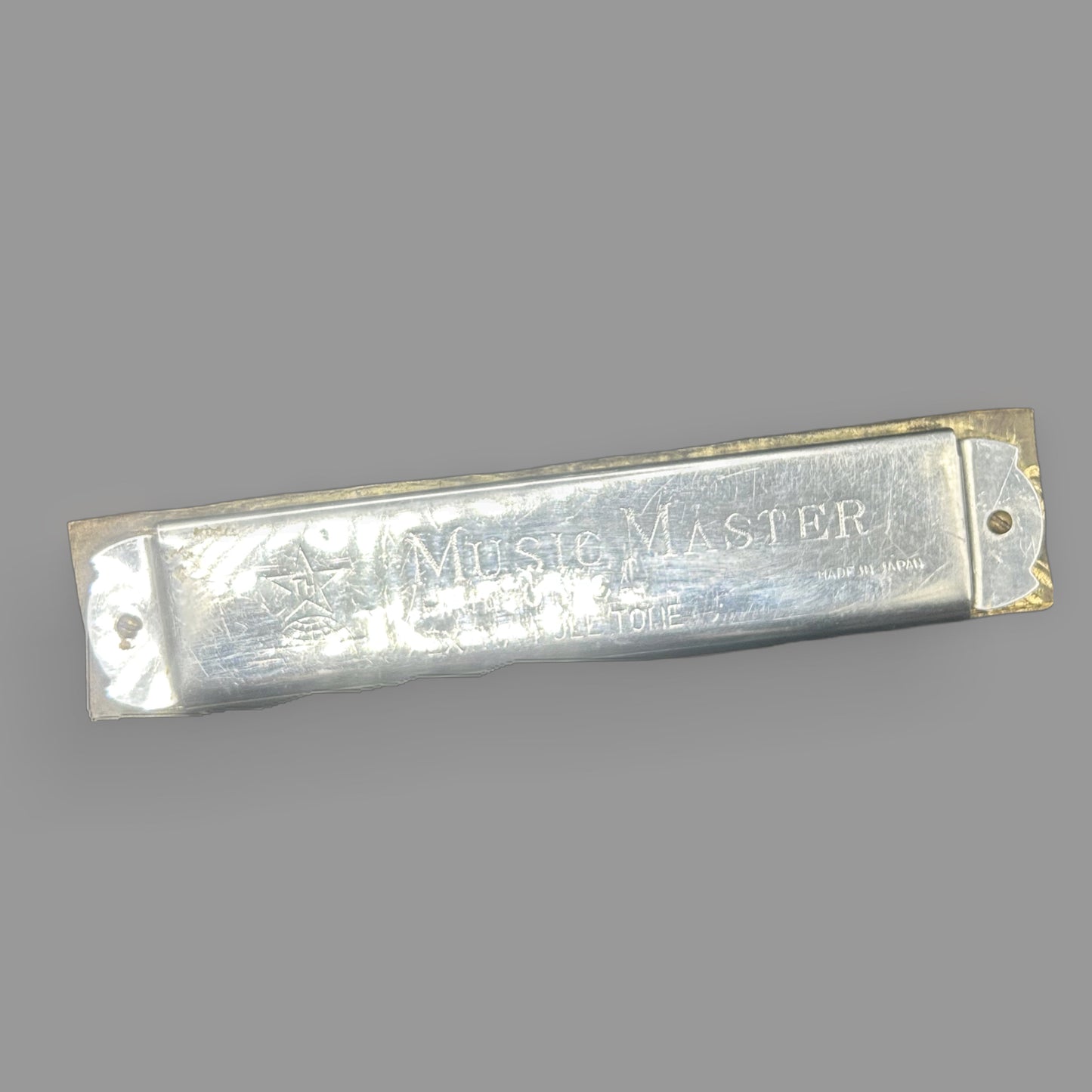 Vintage Music Master 10-Hole Diatonic Harmonica — Folk & Blues Harp — detail view
