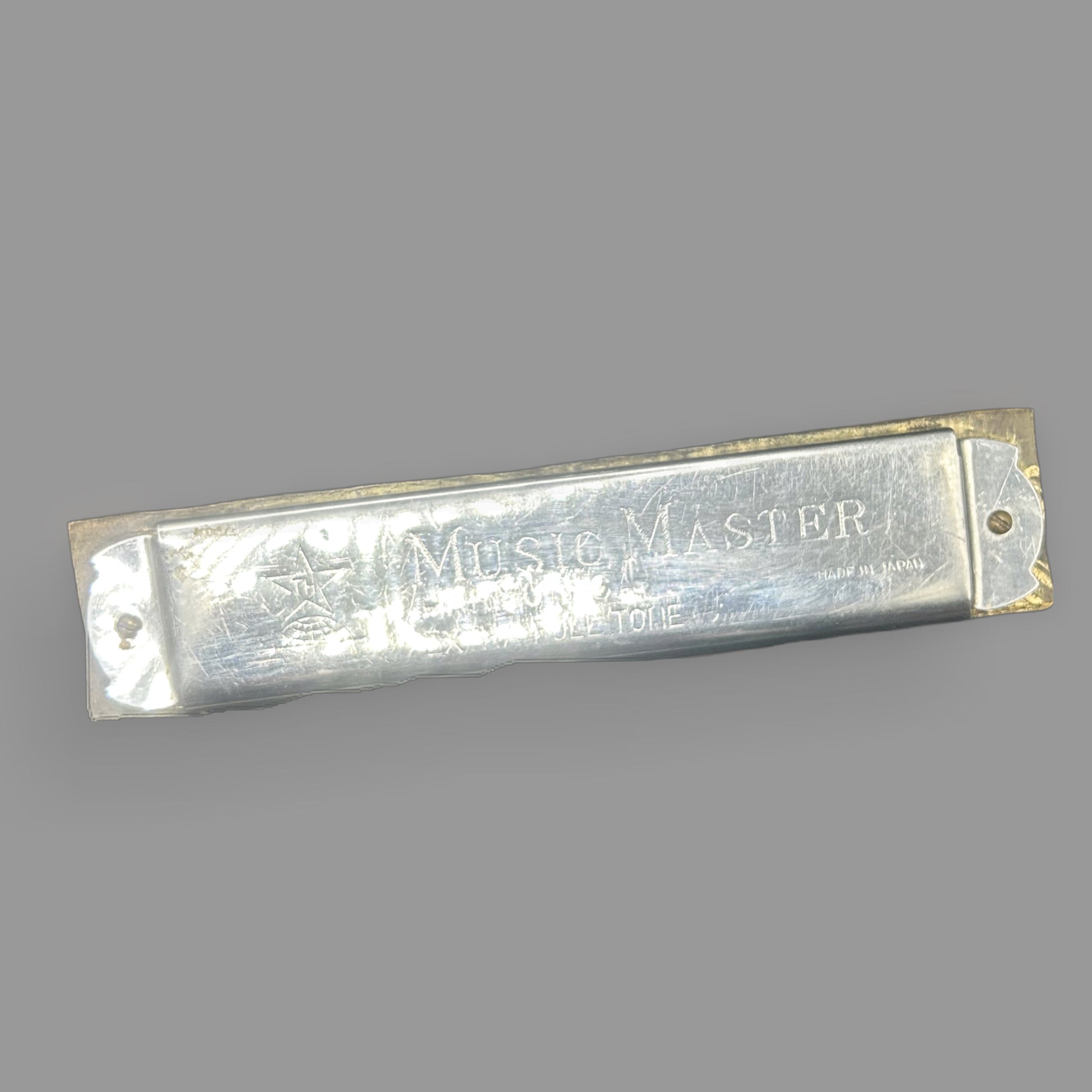 Vintage Music Master 10-Hole Diatonic Harmonica — Folk & Blues Harp — detail view