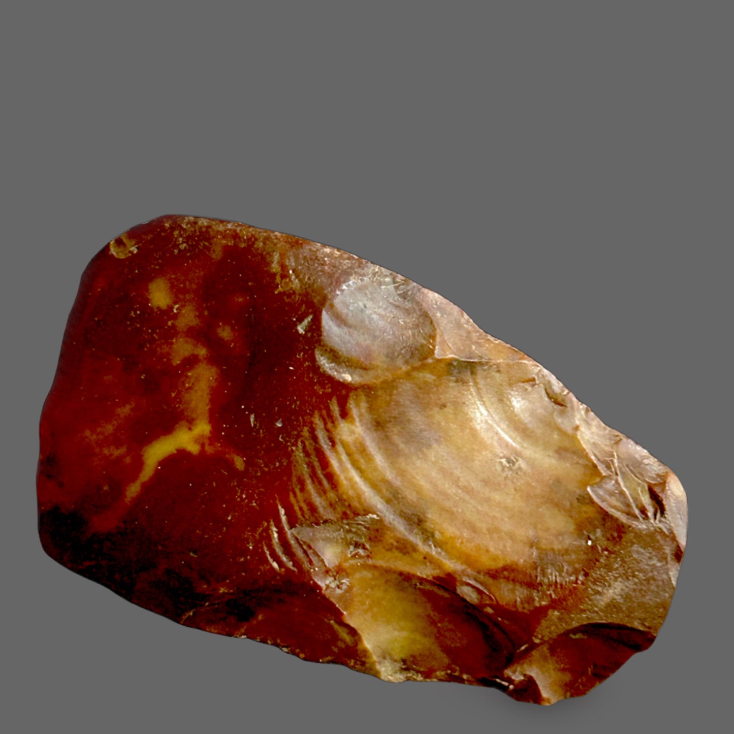 Palaeolithic-Style Handaxe — Knapped Flint Stone Tool, 12g — detail view
