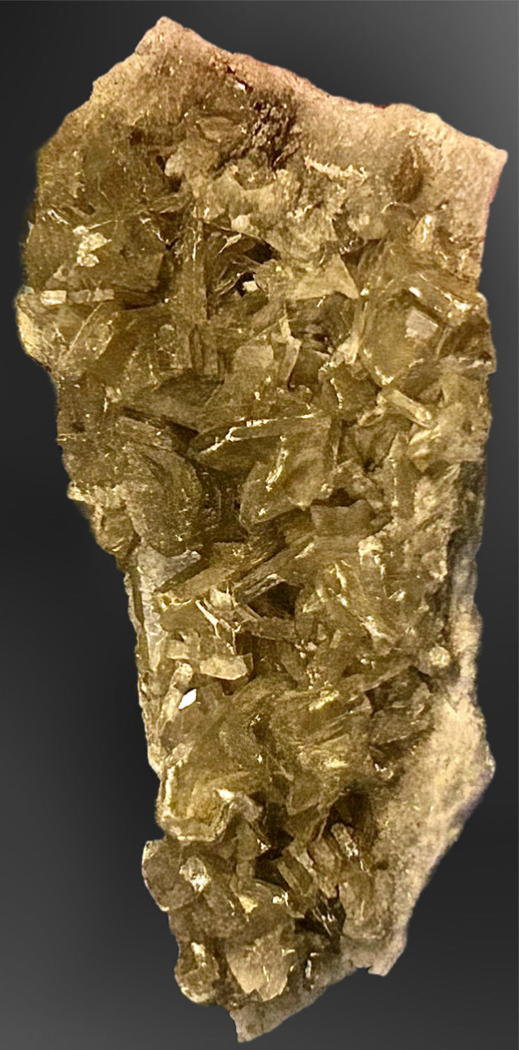 Barite Crystal Specimen — Desert Rose Formation, Layered Blades, 122g — detail view