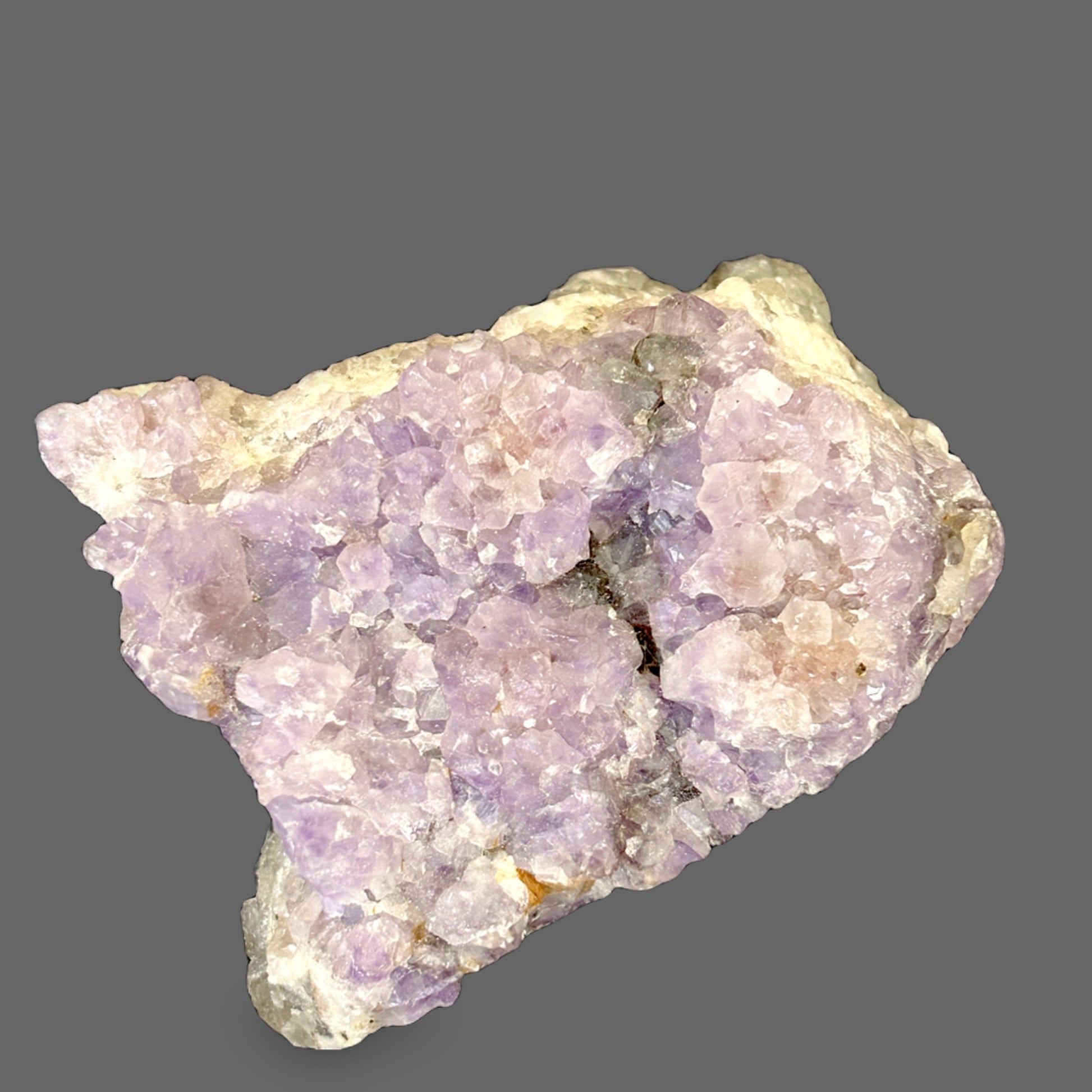 Amethyst Crystal Cluster — Violet Quartz Points, Natural Formation, 894g (1.97 lb) — detail view
