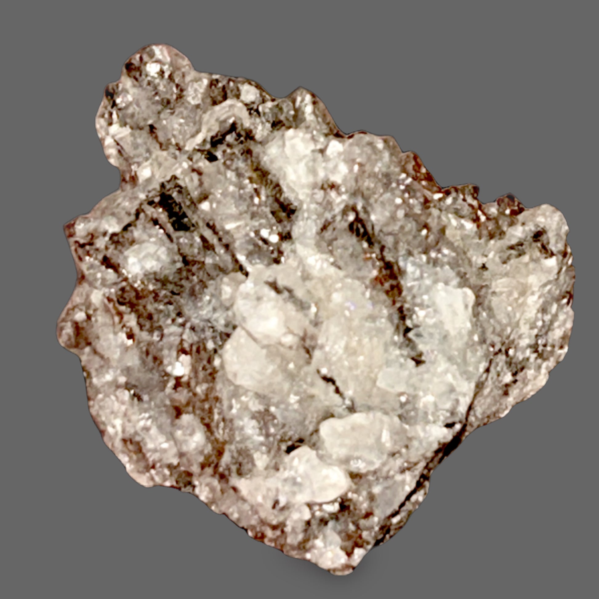 Calcite & Strontianite Crystal Cluster — Compact Natural Formation, 65g — detail view