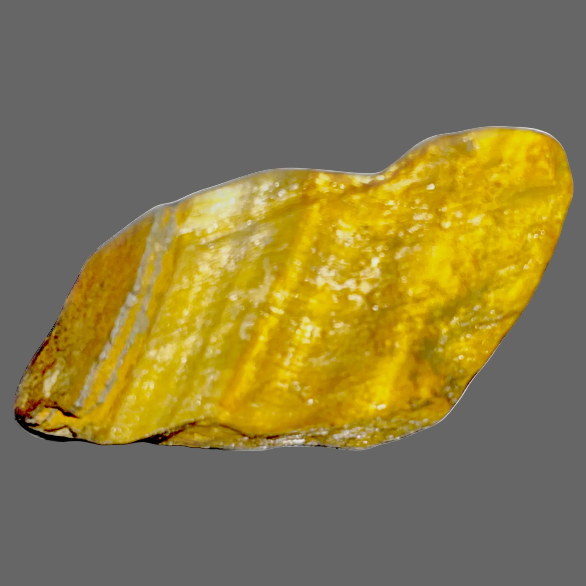 Tiger’s Eye Specimen — Golden Honey Bands, Chatoyant Shimmer, 17g — detail view