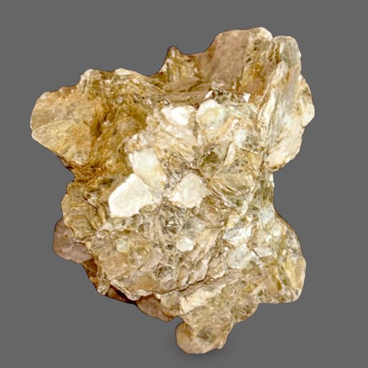 Muscovite Mica Specimen — Golden Layered Mica Book, Natural Crystal Form — main view