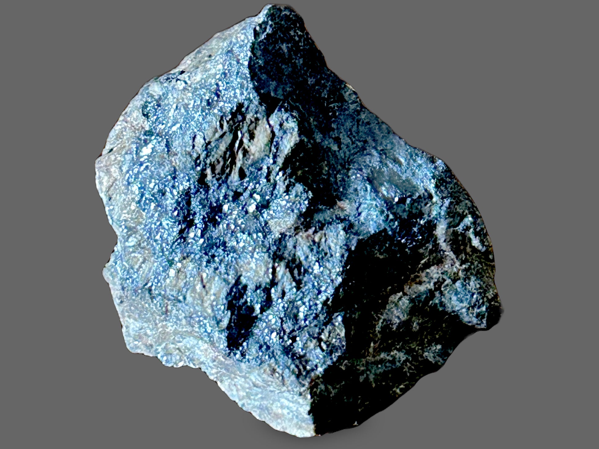 Bornite “Peacock Ore” Specimen — Iridescent Blue, Purple & Gold, 80g — detail view