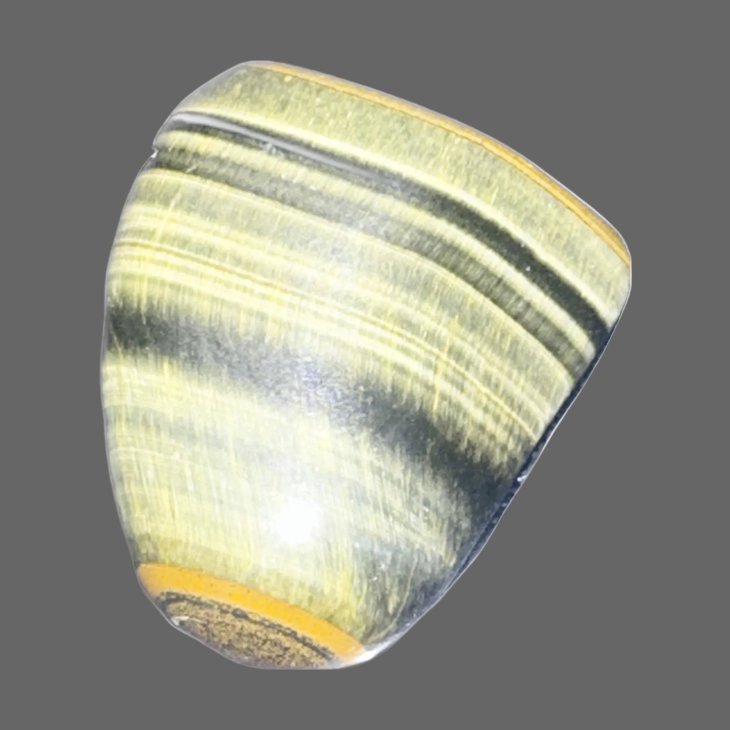 Sunfire Tiger’s Eye — Chatoyant Stone of Golden Focus — detail view