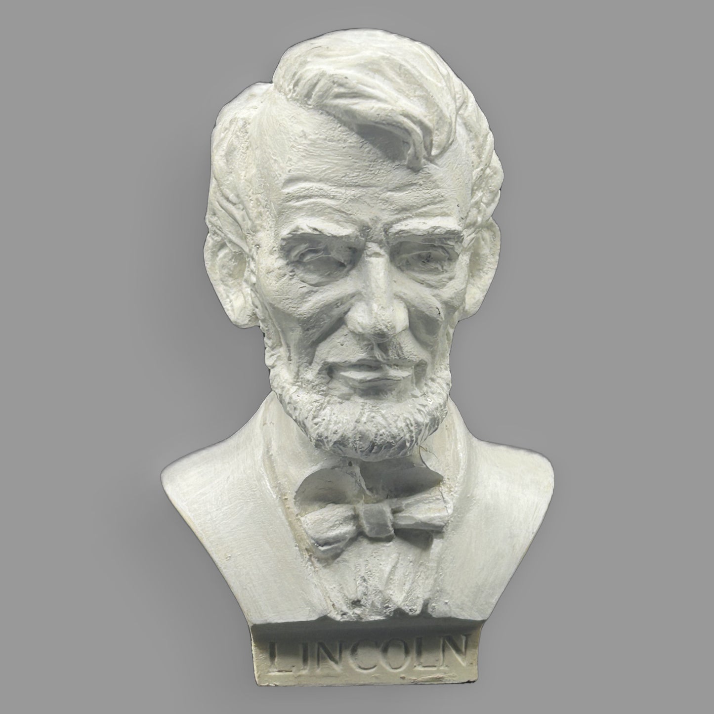 Abraham Lincoln Bust — Small Americana Statue — detail view