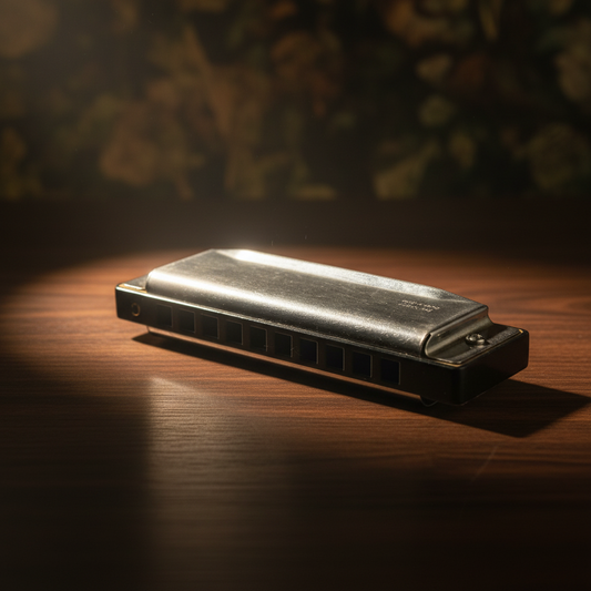 Vintage 10-Hole Diatonic Harmonica — Blues & Folk Format, Unknown Maker — main view