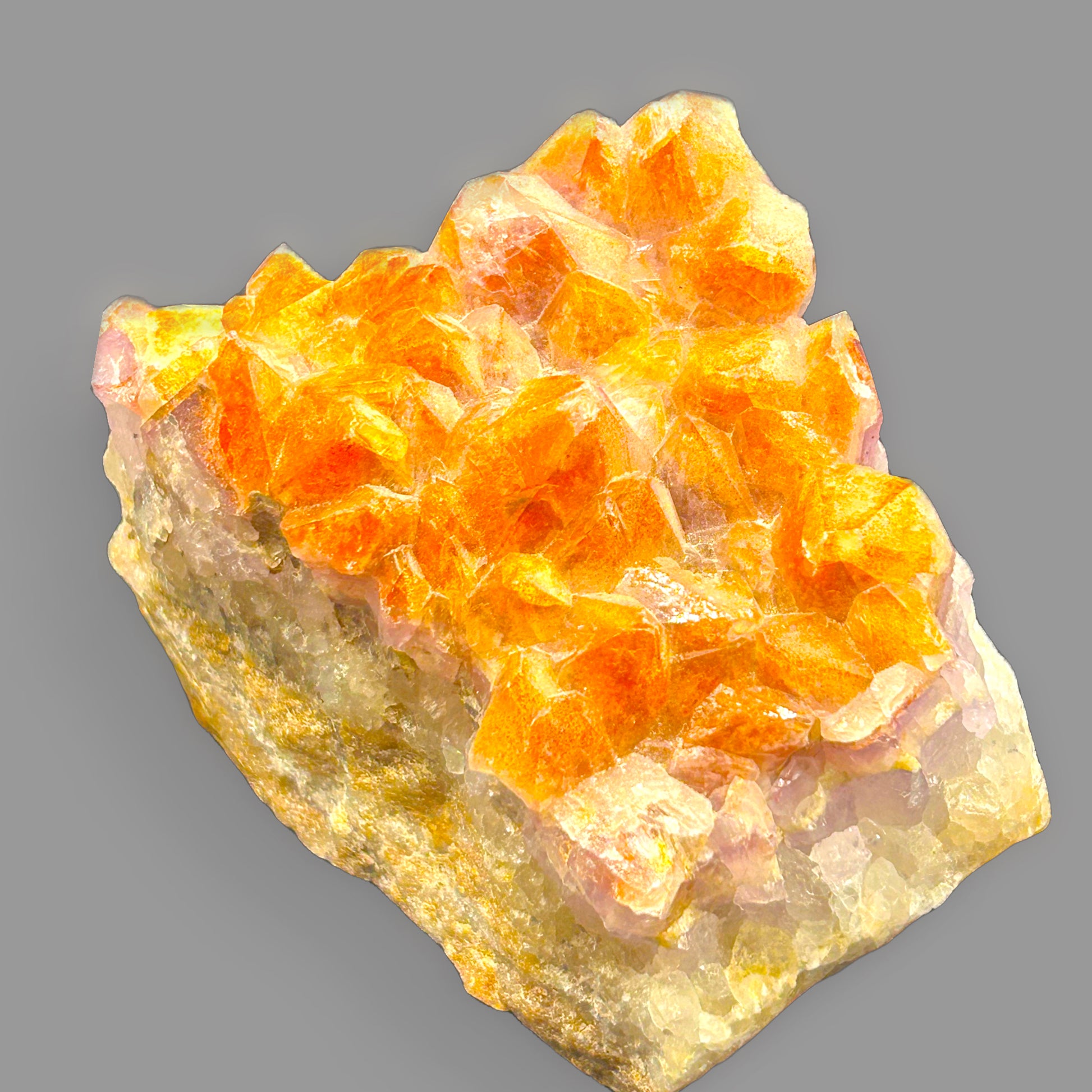 Sunfire Point — Natural Citrine Quartz Crystal — detail view
